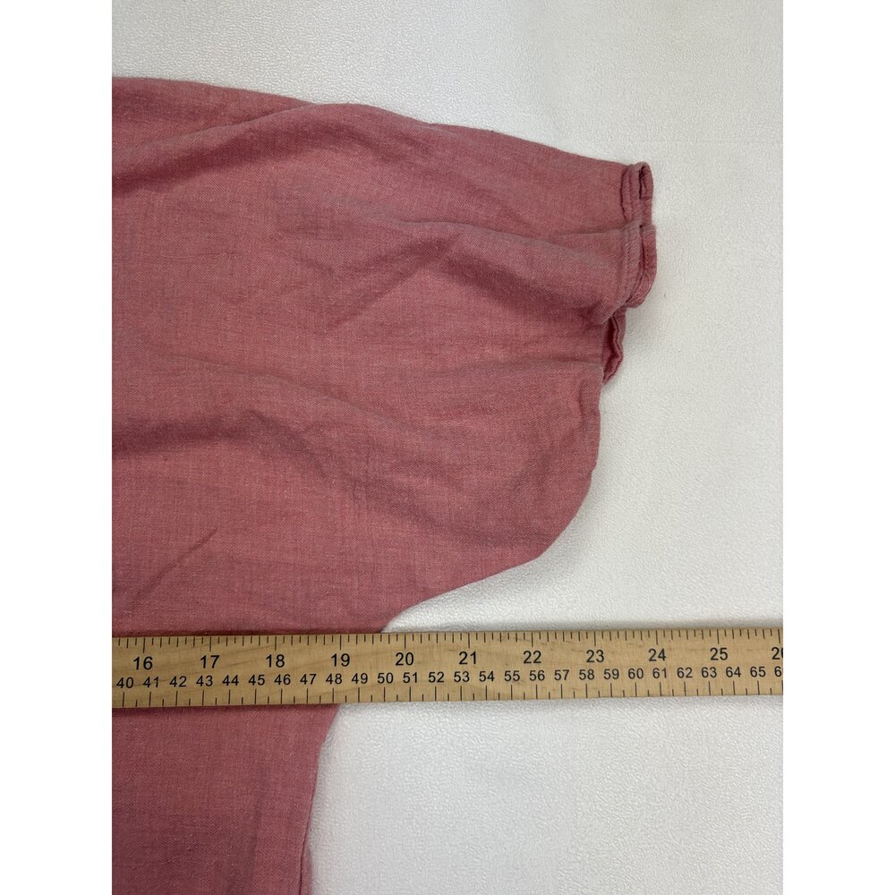 Storq Maxi Dress Size 2 Henley Dolman Sleeve Dusty Rose - Picture 11 of 12